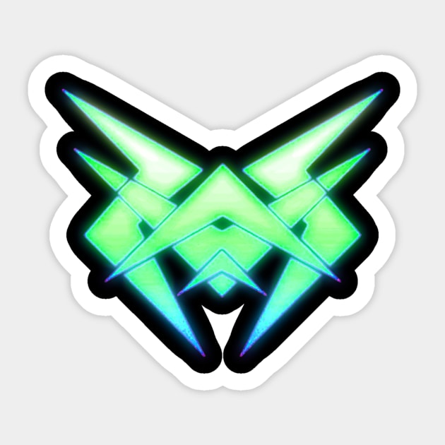 WhyVxnom Logo Green Sticker by WhyVxnom